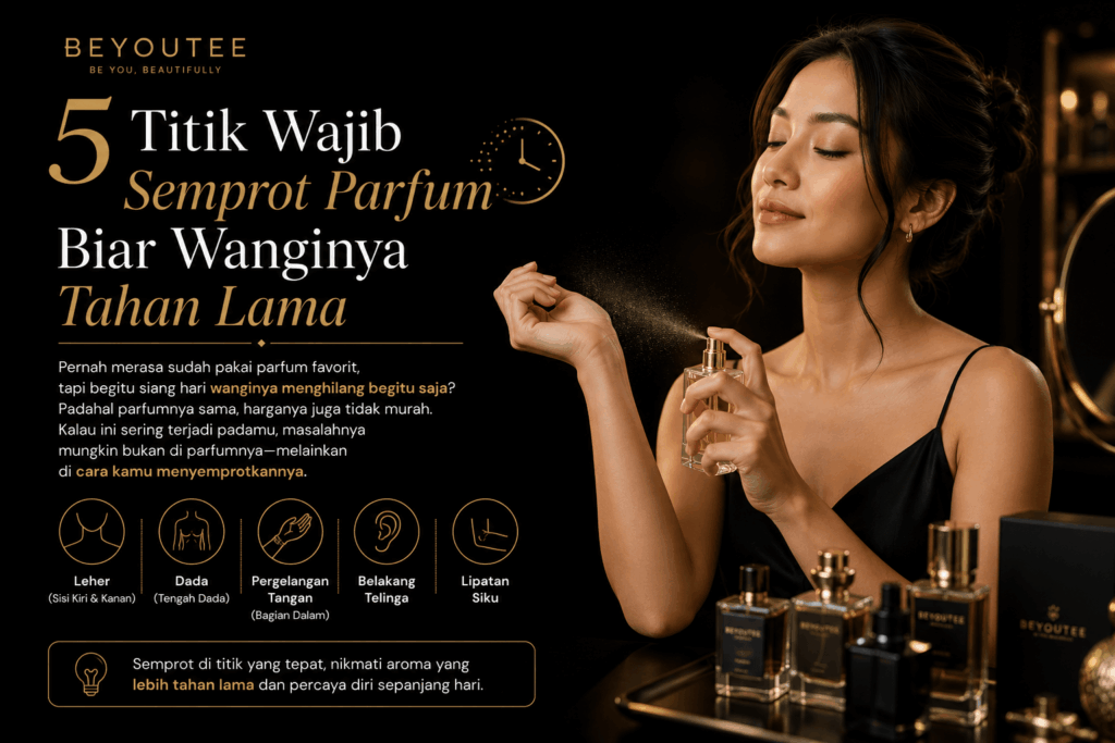 5 Titik Wajib Semprot Parfum
