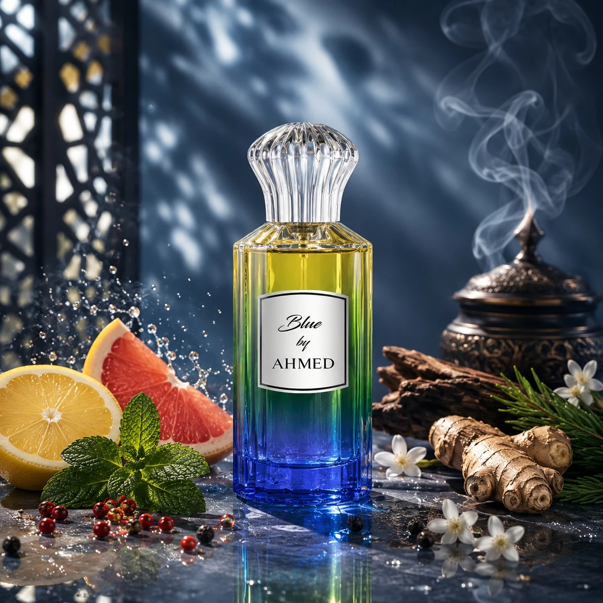 AHMED AL MAGHRIBI Blue - Extrait de Parfum 100ml - Gambar 2