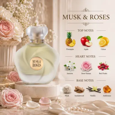 AHMED AL MAGHRIBI Musk & Roses - Extrait de Parfum 75ml - Gambar 5
