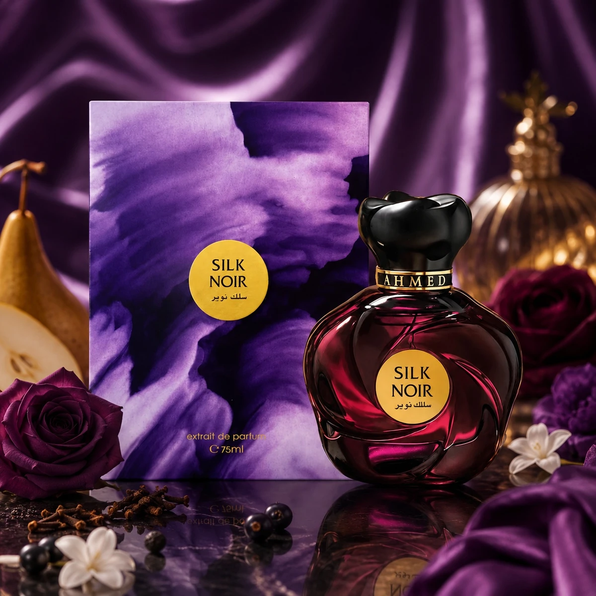 Ahmed Al Maghribi Silk Noir - Extrait de Parfum