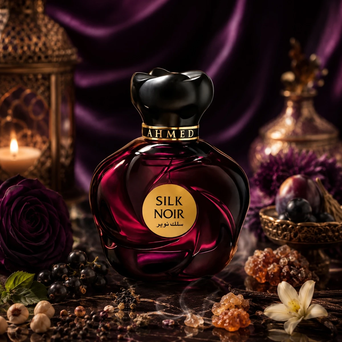 AHMED AL MAGHRIBI Silk Noir - Extrait de Parfum 75ml - Gambar 3