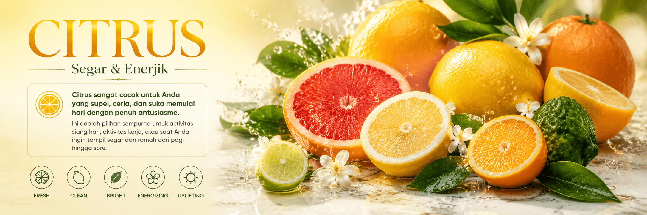 CITRUS Fragrance Notes Banner