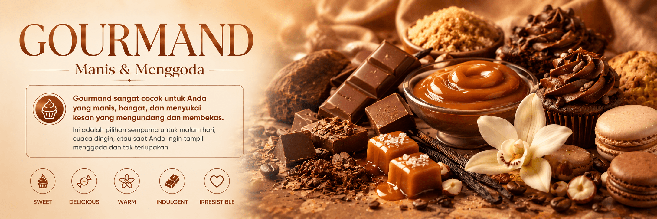 GOURMAND Fragrance Notes Banner