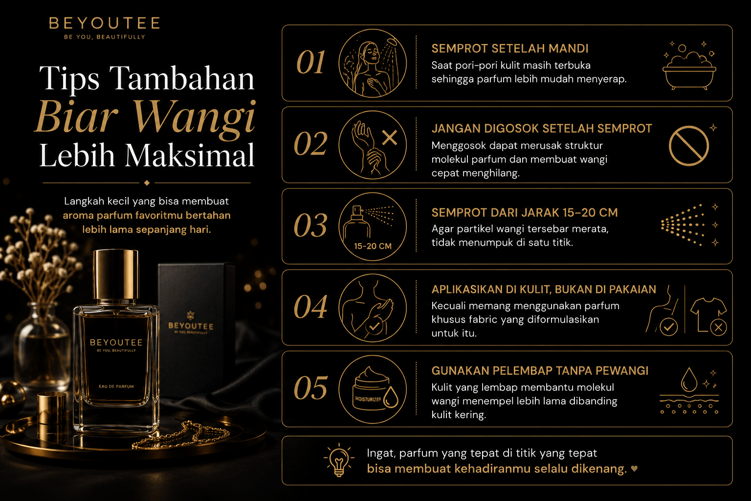 Tips Tambahan Biar Wangi Lebih Maksimal