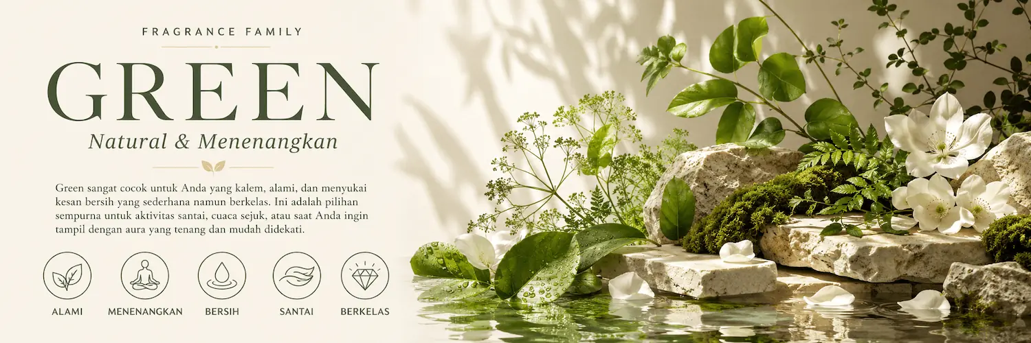 GREEN Fragrance Notes Banner