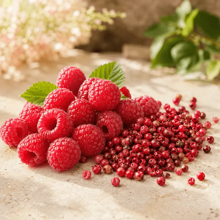 Raspberry Sorbet dan Pink Pepper